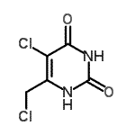 5-Chloro-6-(chloromethyl)-2,4(1h,3h)-pyrimidinedione Structure,73742-45-7Structure