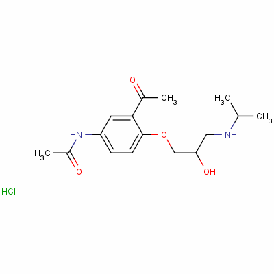醋丁洛尔杂质B结构式_73899-76-0结构式