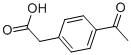 (4-乙酰基苯基)乙酸结构式_7398-52-9结构式
