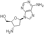 3’-Amino-2’,3’-dideoxyadenosine Structure,7403-25-0Structure