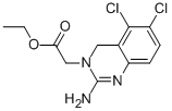 2-氨基-5,6-二氯-3(4h)-喹唑啉乙酸乙酯结构式_742010-46-4结构式
