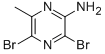 2-Pyrazinamine, 3,5-dibromo-6-methyl- Structure,74290-66-7Structure