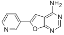 6-(3-吡啶)-呋喃并[2,3-d]嘧啶-4-胺结构式_744255-27-4结构式