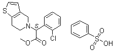 Clopidogrel besilate Structure,744256-69-7Structure