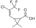 3-(2-氯-3,3,3-三氟-1-丙烯基)-2,2-二甲基环丙烷羧酸结构式_74609-46-4结构式