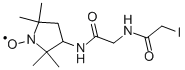 3-[2-(2-碘乙酰氨基)乙酰氨基]PROXYL结构式_74648-17-2结构式