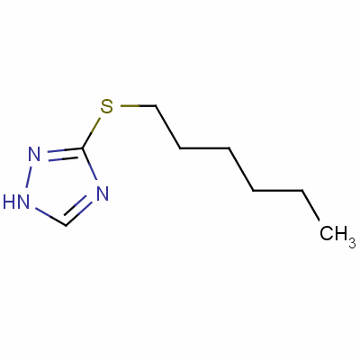 3-Hexylthio-1,2,4-triazole Structure,74682-60-3Structure