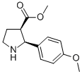 3-Pyrrolidinecarboxylic acid, 2-(4-methoxyphenyl)-, methyl ester, (2R,3S)-rel- Structure,748777-12-0Structure