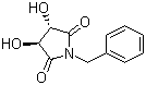 (3R,4R)-1-Benzyl-3,4-dihydroxypyrrolidine-2,5-dione Structure,75172-31-5Structure