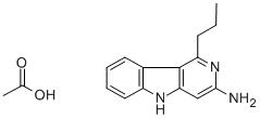 3-氨基-1-丙基-5H-吡啶并(4,3-b)吲哚乙酸结构式_75240-12-9结构式