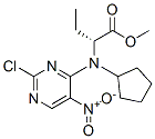 Butanoic acid, 2-[(2-chloro-5-nitro-4-pyrimidinyl)cyclopentylamino]-, methyl ester, (2R)- Structure,755039-53-3Structure