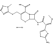 盐酸头孢甲肟结构式_75738-58-8结构式