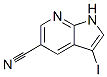 3-Iodo-1H-pyrrolo[2,3-b]pyridine-5-carbonitrile Structure,757978-11-3Structure