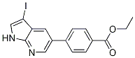 4-(3-碘-1H-吡咯并[2,3-B]吡啶-5-基)-苯甲酸乙酯结构式_757983-02-1结构式