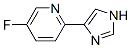 (9CI)-5-氟-2-(1H-咪唑-4-基)-吡啶结构式_758679-59-3结构式