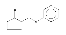2-[(苯基硫代)甲基]-2-环戊烯-1-酮结构式_76047-52-4结构式