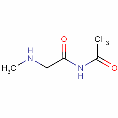 2-(乙酰氨基)-N-甲基-乙酰胺结构式_7606-79-3结构式