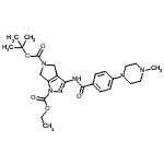 1-乙基氧基羰基-3-[4-(4-甲基-1-哌嗪)-苯甲酰基氨基]-5-boc-4,6-二氢-吡咯并[3,4-c]吡唑结构式_761443-69-0结构式