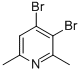 3,4-Dibromo-2,6-dimethylpyridine Structure,76591-69-0Structure