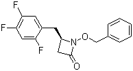 (4R)-1-(苯基甲氧基)-4-[(2,4,5-三氟苯基)甲基]-2-氮杂啶酮结构式_767352-30-7结构式