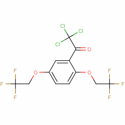 1,4-双(2,2,2-三氟苄氯)-2-(三氯乙酰基)苯结构式_76784-42-4结构式