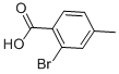 2-Bromo-4-methylbenzoic acid Structure,7697-27-0Structure