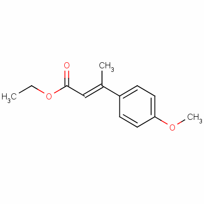 (E)-3-(4-methoxy-phenyl)-but-2-enoic acid ethyl ester Structure,7706-82-3Structure