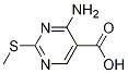 4-氨基-2-(甲基硫代)嘧啶-5-羧酸结构式_771-81-3结构式