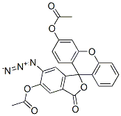 5(6)-叠氮醋酸荧光素结构式_77162-07-3结构式