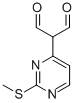 Propanedial, 2-[2-(methylthio)-4-pyrimidinyl]- Structure,77168-37-7Structure