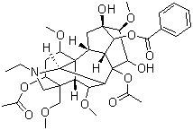 乙酰乌头碱结构式_77181-26-1结构式