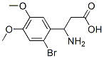 3-氨基-3-(2-溴-4,5-二甲氧基苯基)-丙酸结构式_773122-00-2结构式