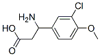 3-氨基-3-(3-氯-4-甲氧基苯基)-丙酸结构式_773125-23-8结构式