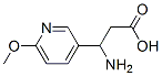 3-氨基-3-(6-甲氧基-3-吡啶)-丙酸结构式_773126-35-5结构式