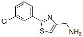 4-氨基甲基-2-(3-氯苯基)噻唑结构式_775579-08-3结构式
