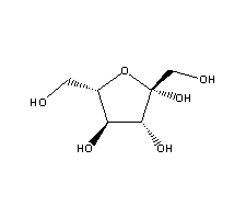L-果糖结构式_7776-48-9结构式