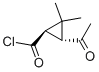 反式-(9ci)-3-乙酰基-2,2-二甲基-环丙烷羰酰氯结构式_77772-08-8结构式