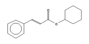 3-苯基-2-丙酸环己酯结构式_7779-17-1结构式