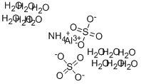 硫酸铝铵十二水结构式_7784-26-1结构式