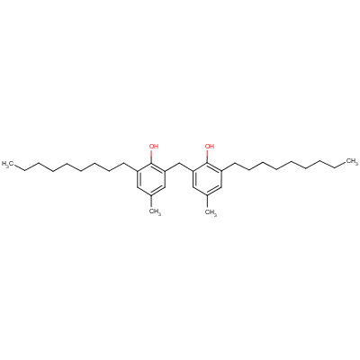 2,2-亚甲基双[4-甲基-6-壬基-苯酚结构式_7786-17-6结构式