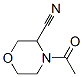 4-乙酰基吗啉-3-甲腈结构式_77873-74-6结构式