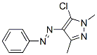 5-氯-1,3-二甲基-4-(2-偶氮苯基-1-烯基)-1H-吡唑结构式_78431-21-7结构式
