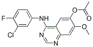 4-(3-氯-4-氟苯氨基)-7-甲氧基喹唑啉-6-醋酸盐结构式_788136-89-0结构式