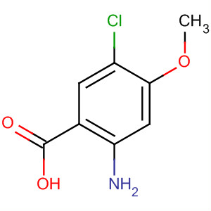2-氨基-5-氯-4-甲氧基-苯甲酸结构式_79025-82-4结构式