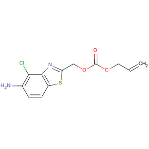 (5-氨基-4-氯-1,3-苯并噻唑-2-基)甲基碳酸烯丙酯结构式_790689-72-4结构式