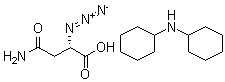 (S)-4-氨基-2-叠氮-4-氧戊酸二环己基铵盐结构式_79410-49-4结构式