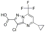 3-氯-5-环丙基-7-(三氟甲基)吡唑并[1,5-a]嘧啶-2-羧酸结构式_797809-11-1结构式