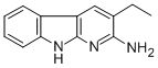 2-氨基-3-乙基-9H-吡啶并(2,3-B)吲哚结构式_79801-89-1结构式