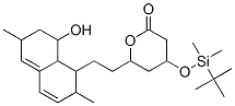 4-(叔丁基二甲基甲硅烷氧基)-6-[2-(8-羟基-2,6-二甲基-1,2,6,7,8,8a-六氢萘)-乙基]-四氢吡喃-2-酮结构式_79902-31-1结构式