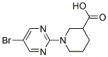 1-(5-Bromopyrimidine-2-yl)piperidine-3-carboxylic acid Structure,799283-93-5Structure